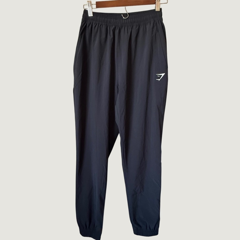 Gymshark Training Joggers Women's XS Black Excellent B1A1D Lightweight Tapered